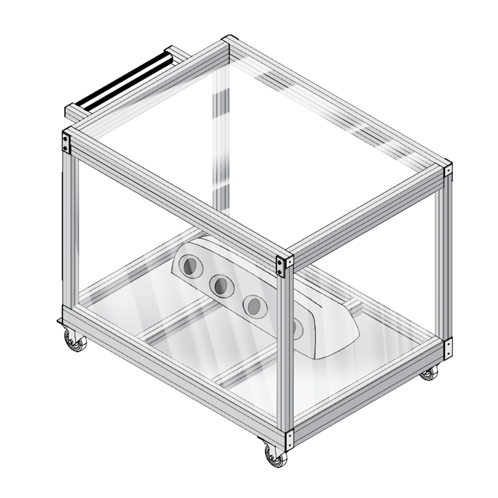 63-200-101 MODULAR SOLUTIONS POLYCARBONATE PANEL<br>1/4" X 25.7086" X 27.4409", CLEAR